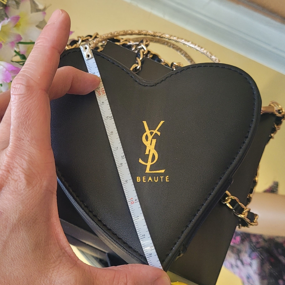 Yves Saint Laurent Black Heart-Shaped case / bag - Picture 7 of 16